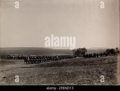 Inspection par son Altesse impériale le prince Oskar von Preussen, Narajow & Hinowice. Banque D'Images