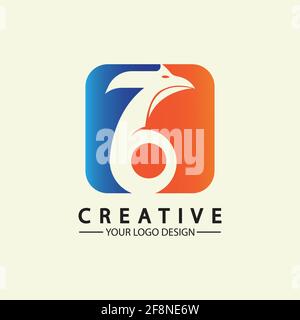 illustration vectorielle du logo numéro 76 Illustration de Vecteur