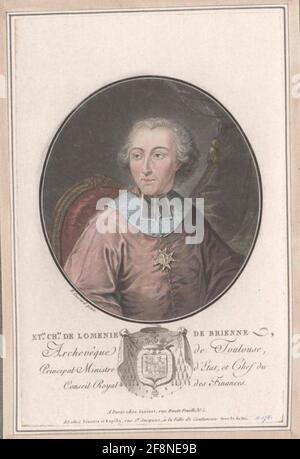 Lomenie de Brienne, Etienne Charles de. Banque D'Images