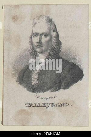Talleyrand-Périgord, Charles Maurice Herzog Anthonyme Lithographie Banque D'Images