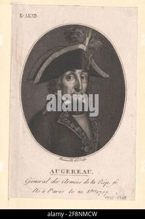 Augereau, Duc de Castiglione, Pierre François Charles Radierer : Bonneville, François (1793) Verlagsort : Paris Banque D'Images