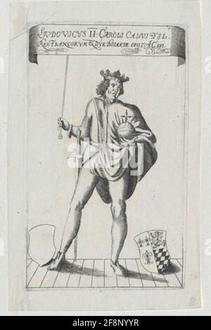 Ludwig II, le Roi Stammler de France 1601/1650 Banque D'Images