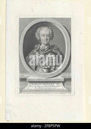 Frédéric II., roi de Prusse Stecher: Ficquet, Etienneverleger: Odieuvre, Micheldattung: 1734/1756 éditeur: Paris Banque D'Images