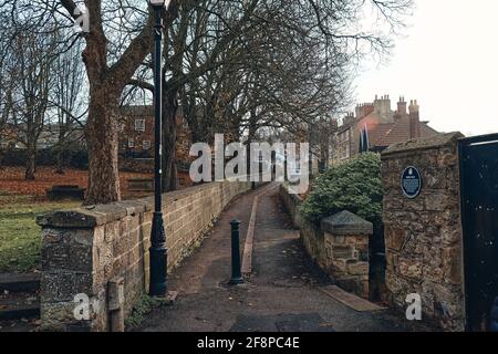 Le paysage autour de la ville de Knaresborough en hiver, au Royaume-Uni Banque D'Images