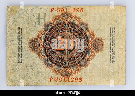 Monnaie historique de l'Empire allemand Banque D'Images