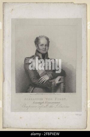 Alexander I, Kaiser de Russie. Banque D'Images