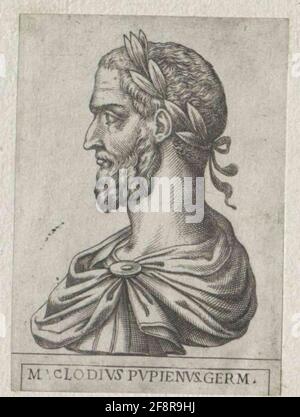 PUPIENUS, Marcus Clodius. Banque D'Images