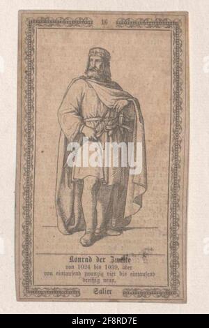 Konrad II., empereur romain-allemand. Banque D'Images