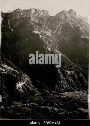 Panorama de l'observateur de l'artillerie à Buchenkopf. . Banque D'Images