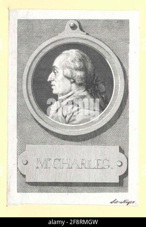 Charles, Jacques Alexandre César. Banque D'Images