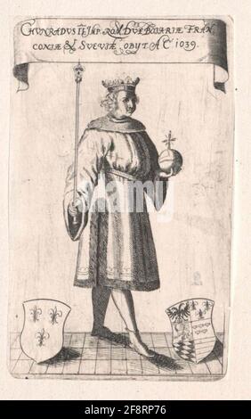 Konrad II., empereur romain-allemand. Banque D'Images