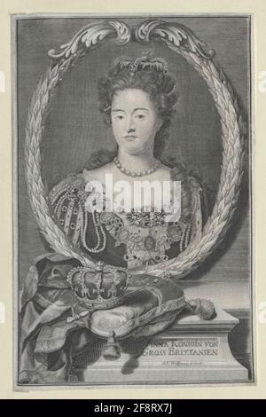 Anna, Reine d'Angleterre. Banque D'Images