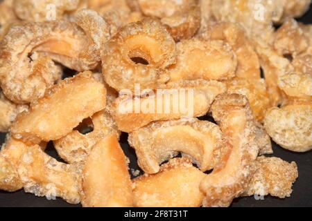 Rinds de porc, Bangkok, Thaïlande Banque D'Images