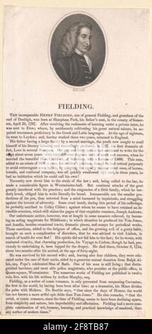 Fielding, Henry . Banque D'Images