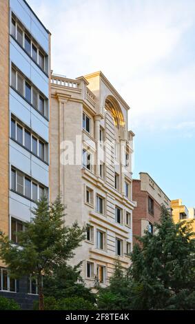 Téhéran, Iran. Appartements contemporains dans le nord de Téhéran Banque D'Images