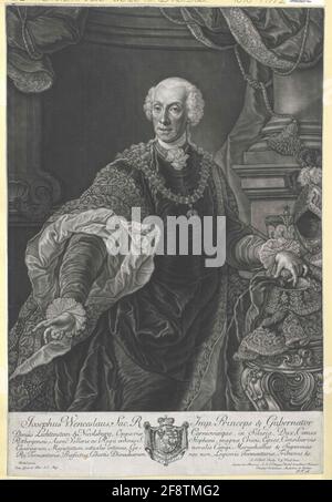 Liechtenstein, Josef Wenzel prince de et aussi. Banque D'Images