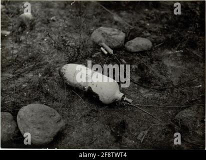 Bombe d'aviateur ennemi non-explosé. Banque D'Images