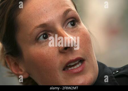 Brooklyn Center, États-Unis. 31 mai 2007. L'officier Kimberly A. Potter du service de police du Brooklyn Center, le 31 mai 2007. Potter a été identifié le lundi 12 avril 2021 comme l'officier qui a tué Daunte Wright, 20 ans, dimanche à Brooklyn Center, Minn. (Photo de Bruce Bisping/Minneapolis Star Tribune/TNS/Sipa USA) Credit: SIPA USA/Alay Live News Banque D'Images