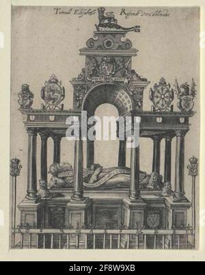 Elisabeth I., Reine d'Angleterre Stecher: Hollandus, Hugodatting: 1603/1605 Banque D'Images