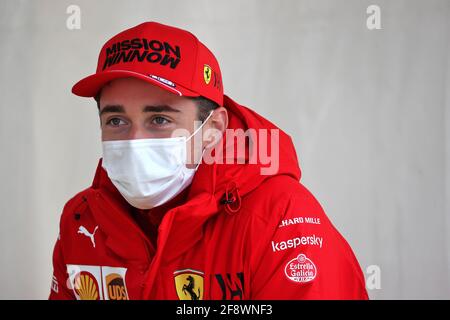 Imola, Italie. 15 avril 2021. Charles Leclerc (mon) Ferrari. 15.04.2021. Championnat du monde de Formule 1, route 2, Grand Prix Emilia Romagna, Imola, Italie, jour de préparation. Le crédit photo doit être lu : images XPB/Press Association. Crédit : XPB Images Ltd/Alamy Live News Banque D'Images