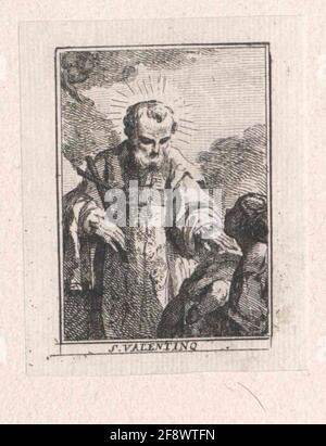 Saint Valentin de Terni, saint. Banque D'Images