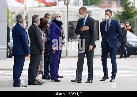 Getafe, Espagne. 15 2021 avril: Roi espagnol Felipe VI lors de l'inauguration d'Airbus: Camp de défense et d'espace à Getafe (Madrid), le jeudi 15 avril 2021. Credit: CORMON PRESSE/Alamy Live News Banque D'Images