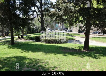 Naples - Scorcio dei Giardini Principessa Jolanda dalla cima Banque D'Images