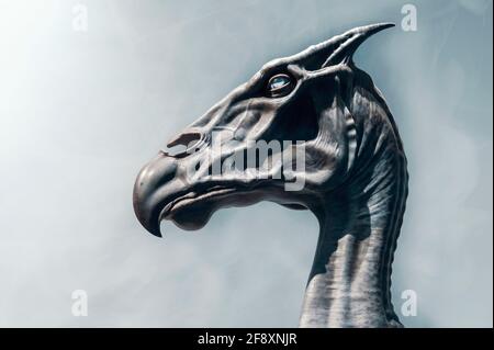 Thestral - The Making of Harry Potter Warner Bros. Studio Tour, Leavesden, Watford, Londres, Angleterre, Royaume-Uni Banque D'Images