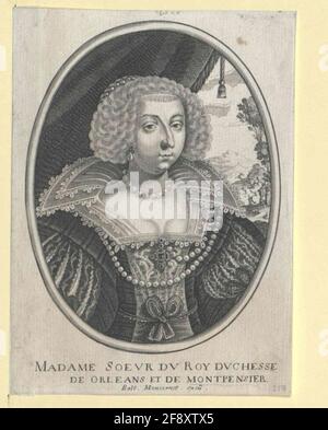 Montpensier, Marie de Bourbon, duchesse de. Banque D'Images