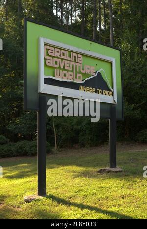 Carolina Adventure World Sign Winnsboro SC, États-Unis Banque D'Images