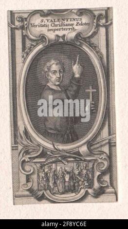 Saint Valentin de Terni, saint. Banque D'Images