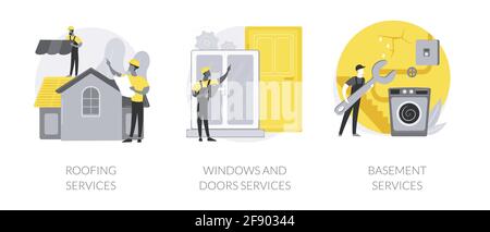 Entretien de maison résumé concept illustrations vectorielles. Illustration de Vecteur