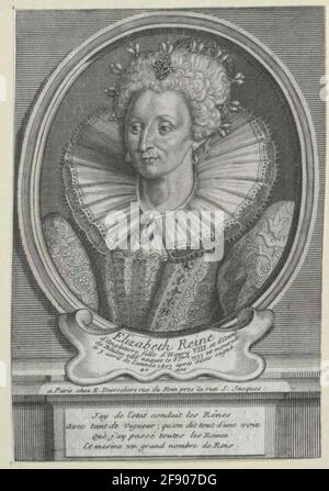 Elisabeth I, reine d'Angleterre. Banque D'Images
