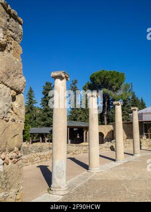 Les autres colonnes de l'Atrium de Villa Romana del Casale Banque D'Images