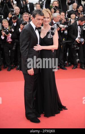 Cannes, France. 11 mai 2011 ouverture du tapis rouge et du film de première nuit à Paris lors du 64ème Festival de Cannes Banque D'Images