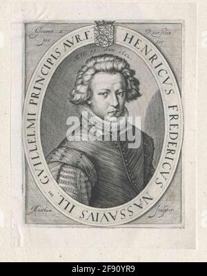 Friedrich Heinrich, prince d'Orania, comte de Nassau Stecher: Matham, Jacob Banque D'Images