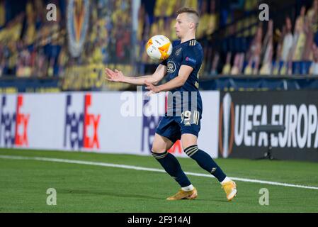 Villarreal, Espagne. 15 avril 2021. Mislav Orsic de Dinamo Zagreb vu en action lors du match final de deuxième jambe de l'UEFA Europa League Quarter entre Villarreal et Dinamo Zagreb à Estadio de la Ceramica.(score final; Villareal CF 2:1 Dinamo Zagreb) (photo de Xisco Navarro/SOPA Images/Sipa USA) crédit: SIPA USA/Alay Live News Banque D'Images