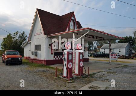 Commerce, Oklahoma, route historique 66, Allen's Conoco Fillins ...