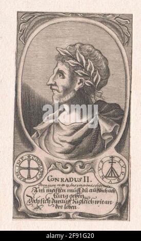 Konrad II., empereur romain-allemand. Banque D'Images