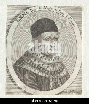 René I, duc d'Anjou, roi du Titular de Naples et de Jérusalem. Banque D'Images