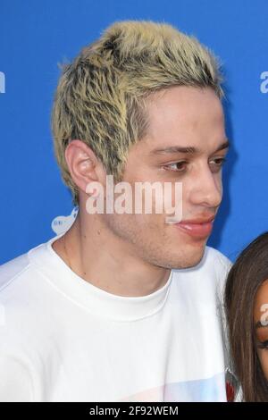 Photo du fichier datée du 20/08/18 de Pete Davidson qui jouera le punk rocker Joey Ramone dans un Netflix biopic, a déclaré le géant du streaming. Date de publication : vendredi 16 avril 2021. Le comédien en live du samedi soir, 27 ans, sera en vedette dans J'ai dormi avec Joey Ramone, basé sur les mémoires du même nom par le frère du regretté chanteur, Mickey Leigh. Banque D'Images