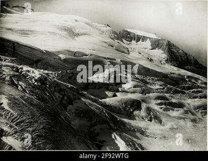 Marmolada 'U' Sud : photo du glacier, regardez. Sur Punta Penia. Banque D'Images