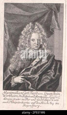 Löwenstein-Wertheim, Maximilian Karl Fürst. Banque D'Images