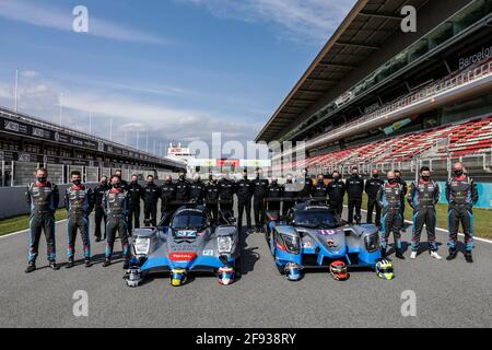 37 Coigny Alexandre (che), Lapierre Nicolas (fra), Borga Antonin (che), Cool Racing, Oreca 07 - Gibson, action ET 19 Maulini Nicolas (che), Matthew Bell (gbr), Kruetten Niklas (deu), Cool Racing, Ligier JS P320 - Nissan, action pendant les 2021 4 heures de Barcelone, Barcelone 1er tour de la série européenne le Mans 2021, du 15 au 17 avril 2021 sur le circuit de Barcelone-Catalunya, à Montmelo, près de Barcelone, Espagne - photo Xavi Bonilla / DPPI Banque D'Images