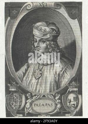 René I, duc d'Anjou, roi du Titular de Naples et de Jérusalem. Banque D'Images