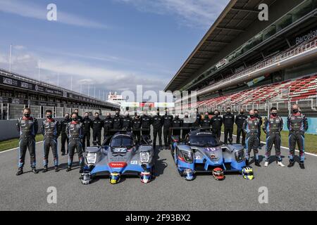 37 Coigny Alexandre (che), Lapierre Nicolas (fra), Borga Antonin (che), Cool Racing, Oreca 07 - Gibson, action ET 19 Maulini Nicolas (che), Matthew Bell (gbr), Kruetten Niklas (deu), Cool Racing, Ligier JS P320 - Nissan, action pendant les 2021 4 heures de Barcelone, Barcelone 1er tour de la série européenne le Mans 2021, du 15 au 17 avril 2021 sur le circuit de Barcelone-Catalunya, à Montmelo, près de Barcelone, Espagne - photo Xavi Bonilla / DPPI / LiveMedia Banque D'Images