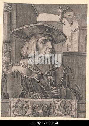 Maximilian I., Kaiser Stecher romain-allemand: Leyden, Lucas Hugensz. Van Banque D'Images