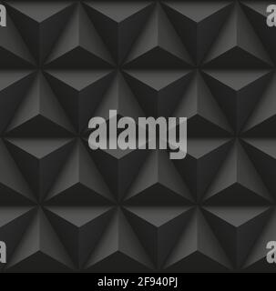 Arrière-plan texturé abstrait mosaïque sombre sans couture avec carreaux. Illustration vectorielle Illustration de Vecteur