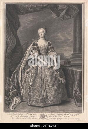 Auguste, princesse de Saxe-Gotha. Banque D'Images