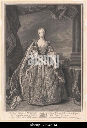 Auguste, princesse de Saxe-Gotha. Banque D'Images